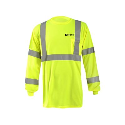 High Vis Long Sleeve Shirt with X on the Back