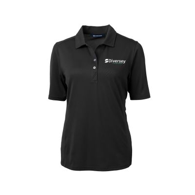 Women's Diversey Cutter & Buck Virtue Polo - Black